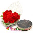 send valentines flower's with cake to tokyo in japan