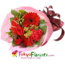 cruch bouquet red send to tokyo in japan