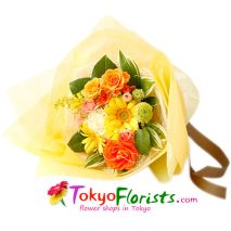 send cruch bouquet fresh orange to tokyo