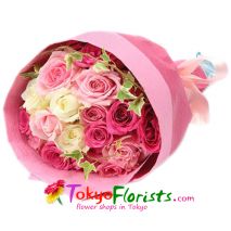 send stylish roses bouquet to japan