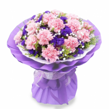 send pink carnation in bouquet to tokyo