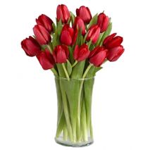 send 12 red tulips bouquet to japan