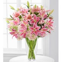 send lilies in vase