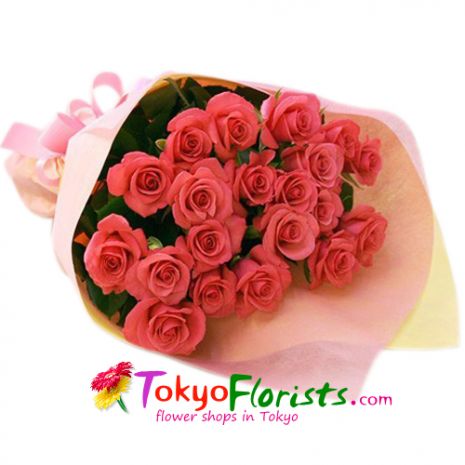 send pink rose bouquet to tokyo