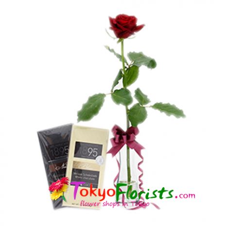 send one rose with chocolate to japan