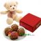 send a soft teddy bear with rare chocolate mont blanc to tokyo