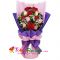 send 12 red and pink roses in bouquet to tokyo