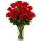 send 12 valentine red rose vase to tokyo